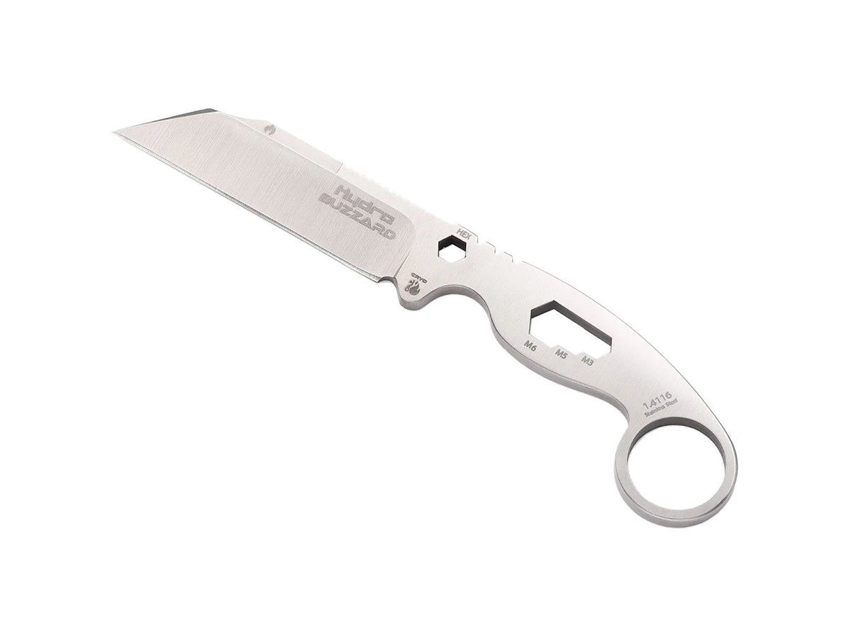 Hydra Knives BUZZARD WHITE HAWK HK-01-SBR Brown Sheath