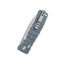 Dettaglio manico G-10 grigio QSP Ripley glyde lock 8,8 cm 102 g