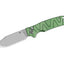 Coltello EDC QSP Kali Alluminio 14C28N stonewash verde QS159-E1