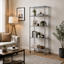 Metallika Scaffale Modulare in Acciaio Cromato 75 × 35 × H 222 cm, 5 Ripiani