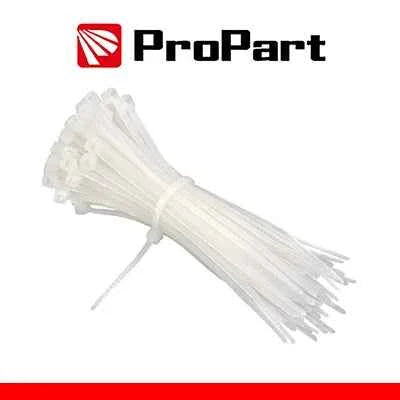 Fascette elettricista nylon 2,5x200mm Bianco 100pz
