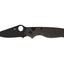 Spyderco BUTTONUP CARBON FIBER PLAIN BLACK BLADE C275CFPBK