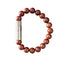 Les Fines Lames BRACCIALE PUNCH STAINLESS STEEL RED JASPER - M