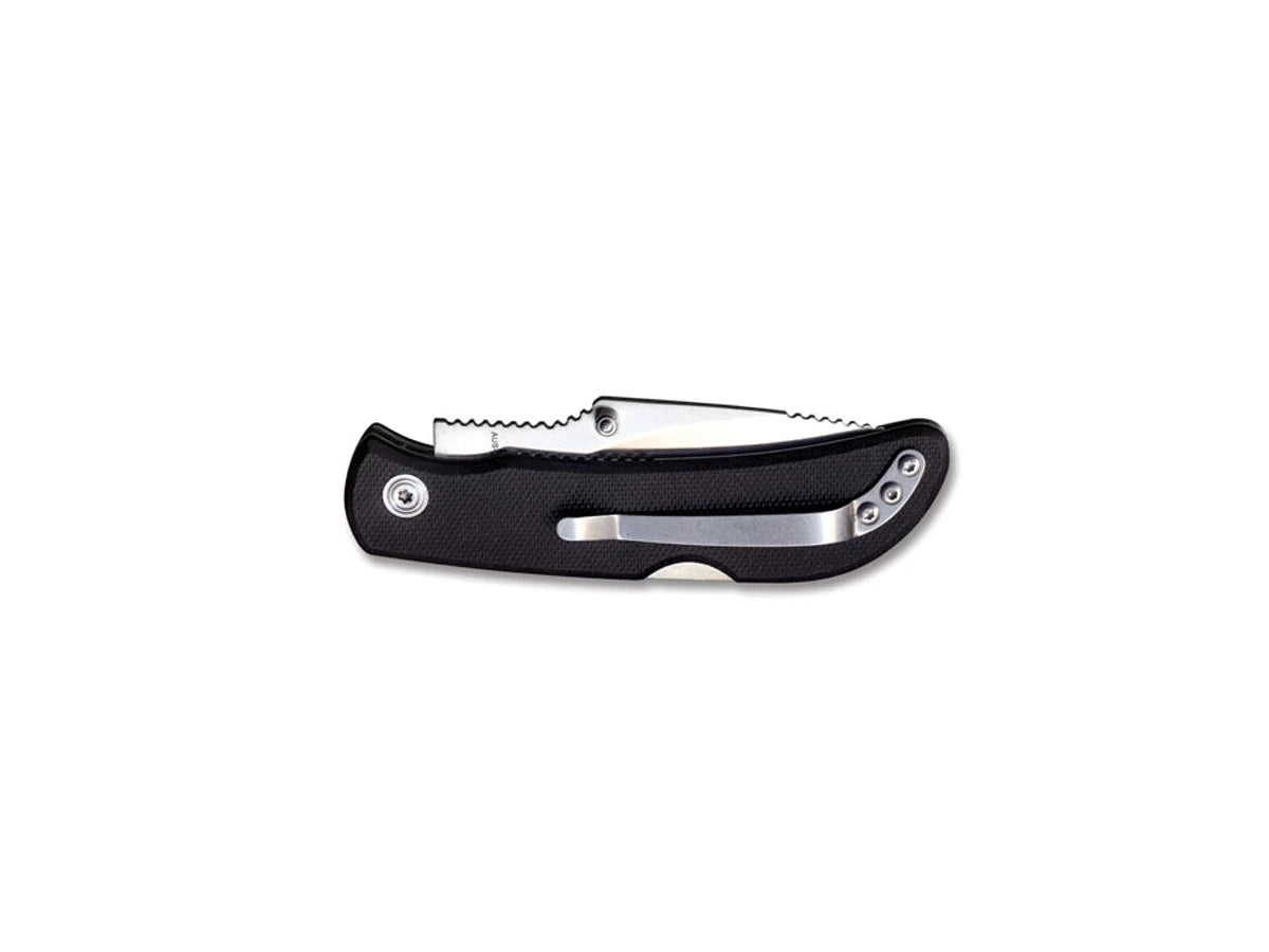 Outdoor Edge Caper-Lite lama AUS-8A G-10 clip Tip-Up - dettaglio lama