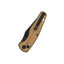 Vista manico alluminio champagne QSP Reptile Black clip tip-up
