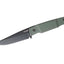 Ka-Bar Apex 5500 lama clip point D2 Tool Steel nera manico GFN verde Petr Janda sopravvivenza e precisione - vista principale