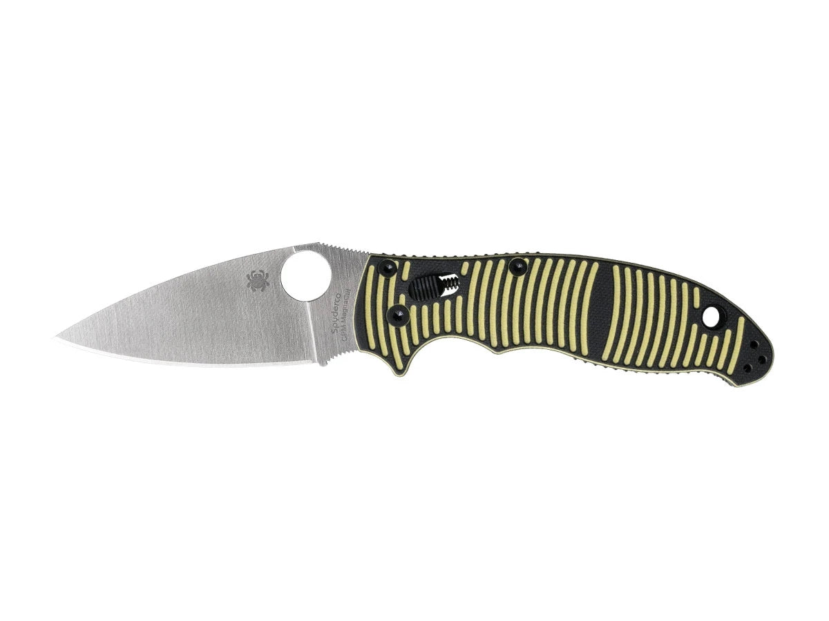 Spyderco MANIX 2 SALT G-10 YELLOW/BLACK CPM MAGNACUT PLAIN C101GBKYLMCP2