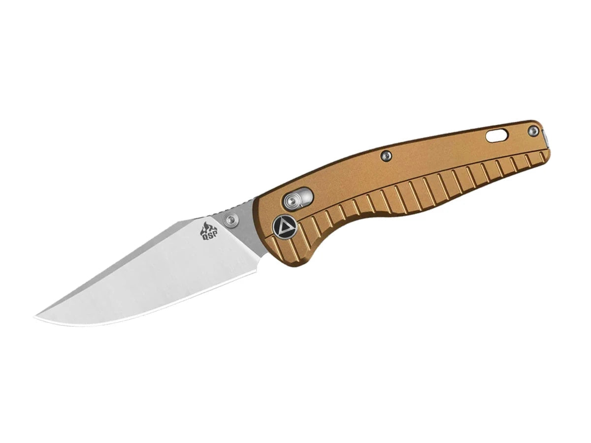 Coltello EDC QSP Reptile Alluminio 14C28N satin champagne QS165-A1