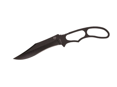 Ka-Bar ZK Acheron 5699 acciaio 5cr13 profilo skeleton rivestimento nero tacche pollice fodero serie Zombie Killer - vista principale