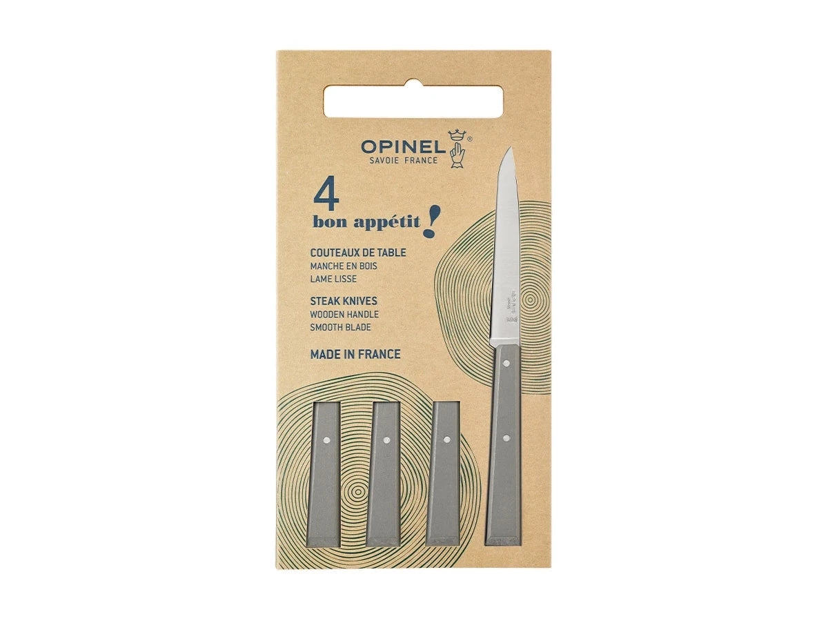 Opinel BON-APPÉTIT N°125 Box 4 pz TAVOLA "GRIS" (003325)