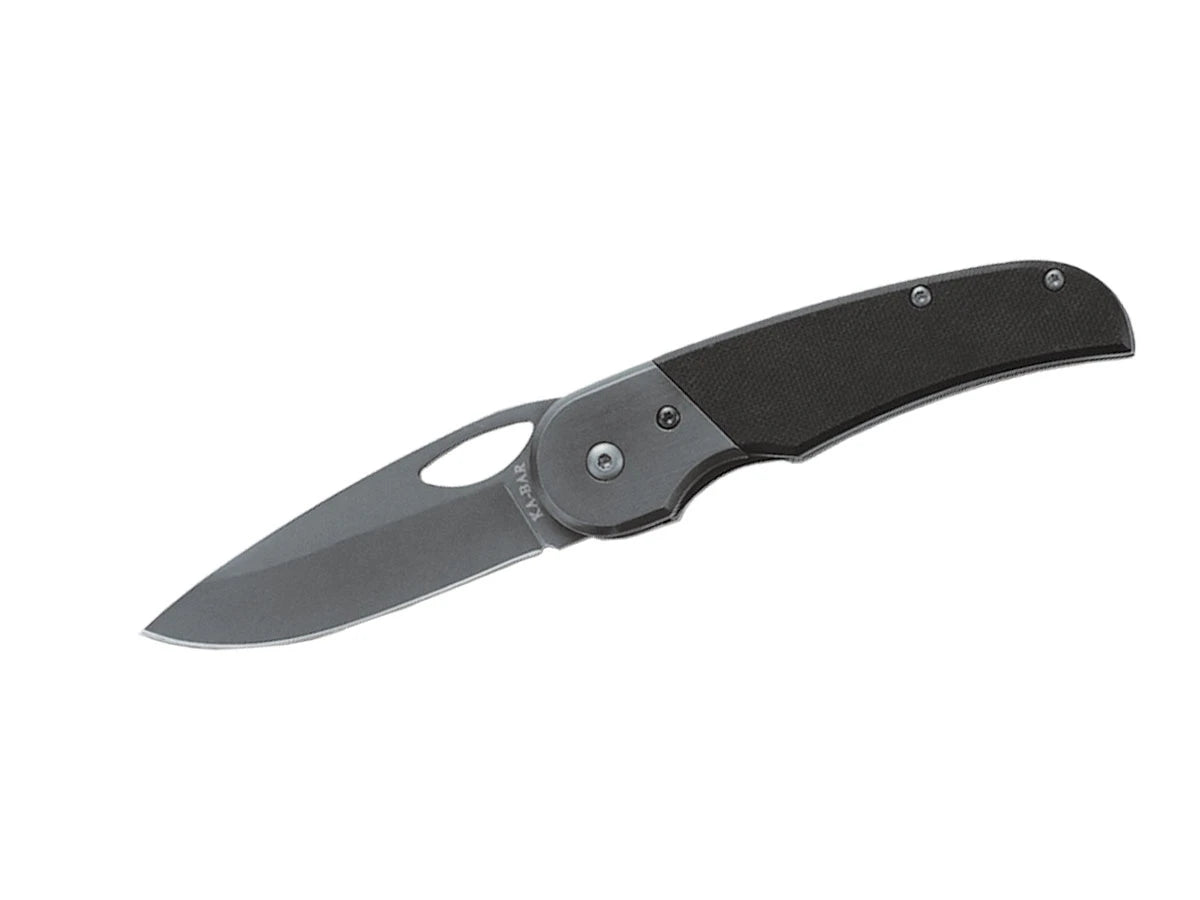 Ka-Bar Tegu Folder Drop Point 3079 lama drop point 420 SS 7,3 cm manico G-10 totale 17,5 cm 113 gr Liner Lock clip Tip-Down