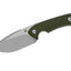 Coltello fisso QSP Tiny Tot G-10 10Cr15MoV stonewash verde OD QS169-B1