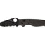 Spyderco BUTTONUP CARBON FIBER COMBO BLACK BLADE C275CFPSBK