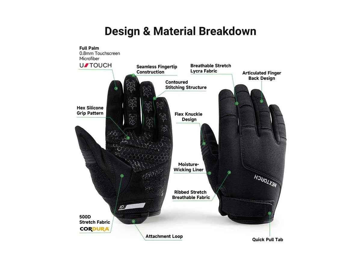 Nextorch GRIP GUARD TACTICAL GLOVES (PAIR) 2XL