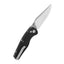 Dettaglio lama 14C28N satin QSP Reptile G-10 8,5 cm glyde lock 99 g
