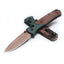 Benchmade BUGOUT 535FE-2602 TAIGA GREEN ALUMINIUM / BROWN CANVAS MICARTA