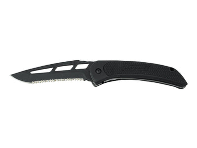 Outdoor Edge Impulse Medium Serrated Sandvik 12C27 manico alluminio Kraton lama 9,5 cm 21,6 cm Liner Lock Darrel Ralph Taiwan