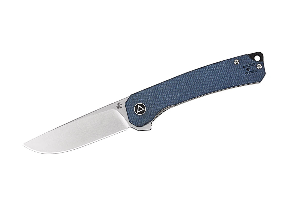 Coltello EDC QSP Osprey Micarta 14C28N satin blu QS139-B