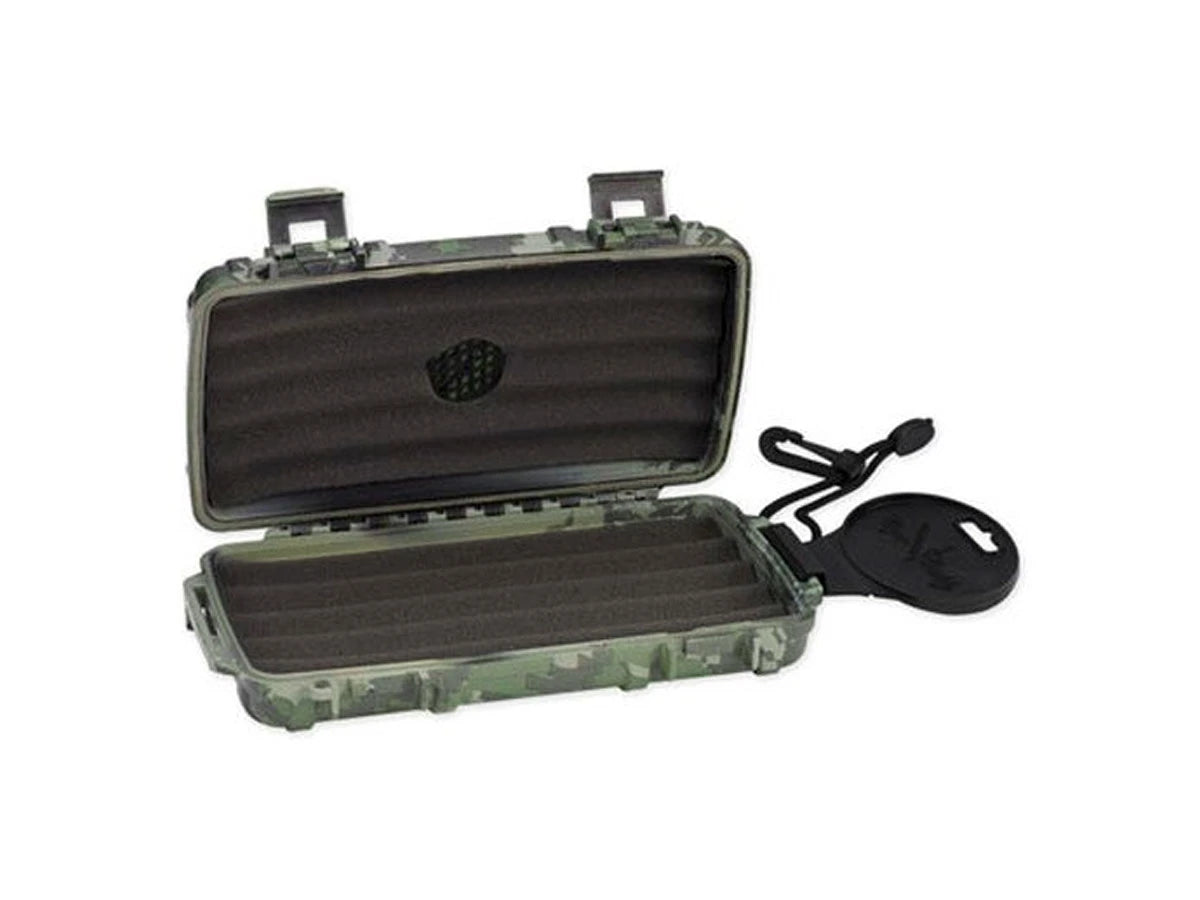 Cigar Caddy UMIDIFICATORE DA VIAGGIO 5 SIGARI  FOREST CAMO