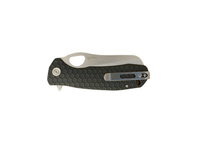 Honey Badger Rescue HB1741, dettaglio lama sheepsfoot e manico FRN nero