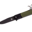QSP Daeva QS107-B Black Green – coltello D2 G-10 con taglia-cinghia e rompivetro