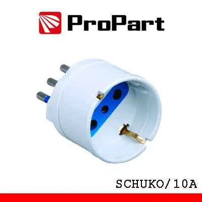 Adattatore schuko spina10A