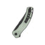 Dettaglio lama D2 black QSP Walrus G-10 giada 8,6 cm liner lock