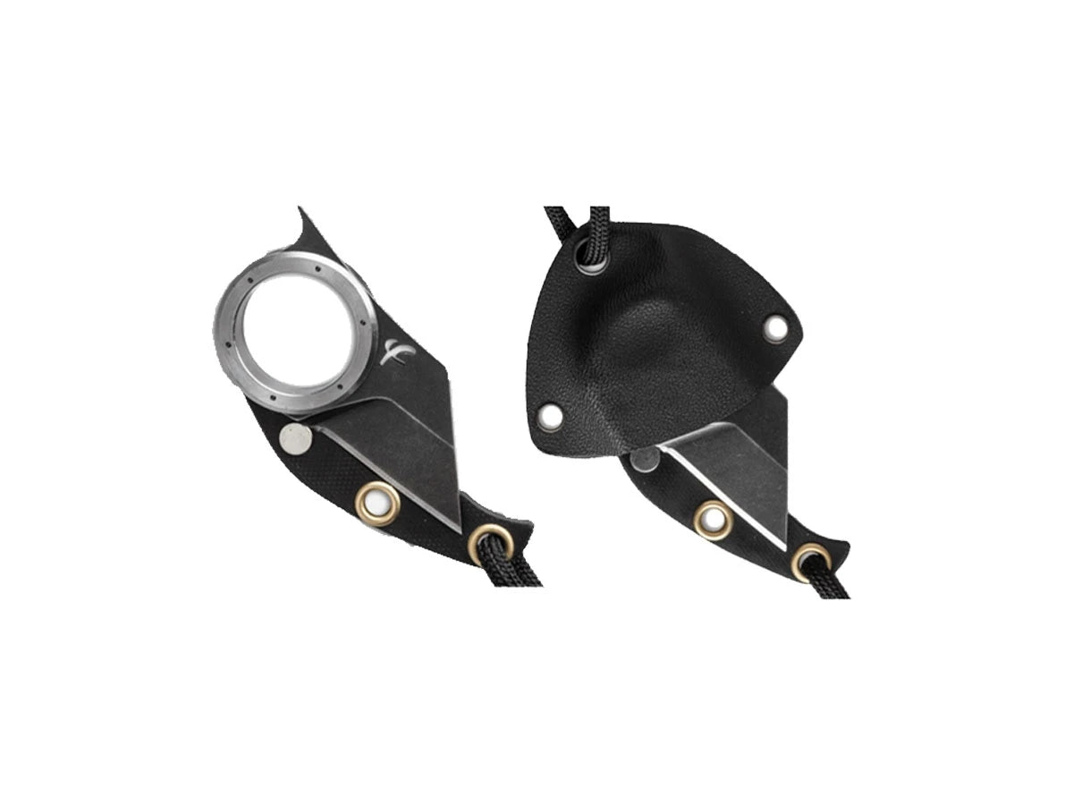 Fred Perrin Shark Pliant G10 Black – dettaglio lama shark e manico G-10 nero