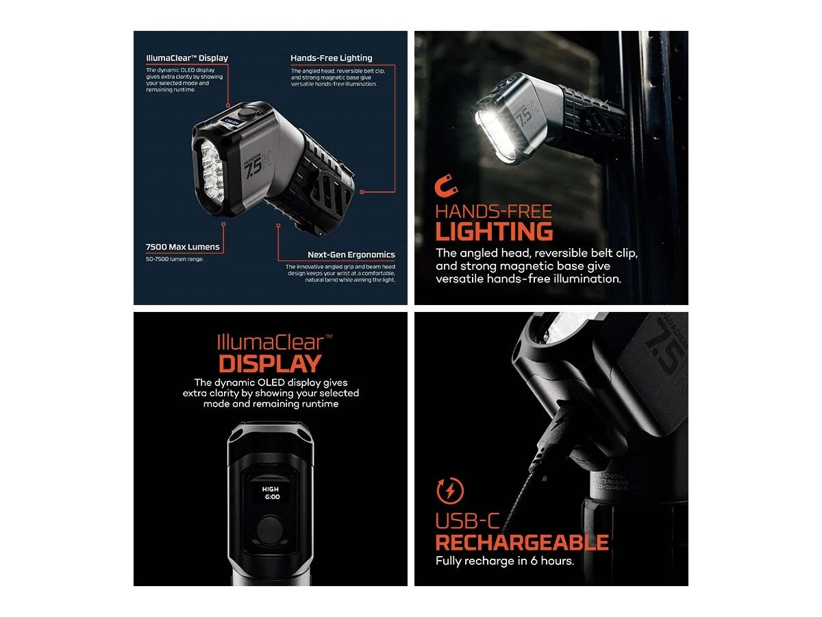 NEBO PARADIGM 7500 SPOTLIGHT Ricaricabile NEB-FLT-0058