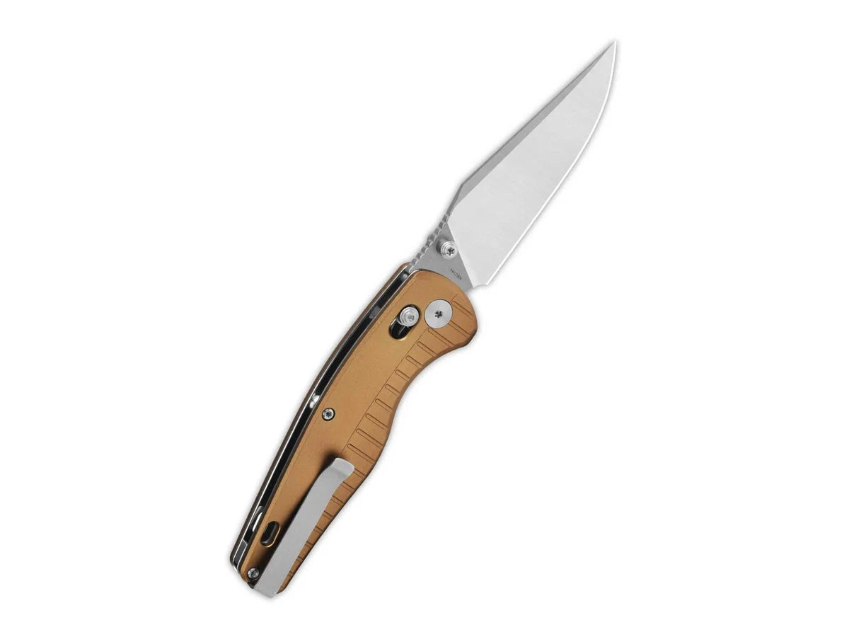 Dettaglio lama 14C28N satin QSP Reptile 8,5 cm glyde lock 106 g