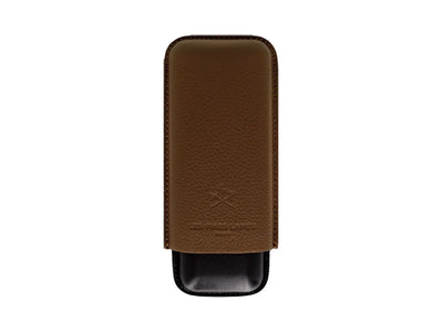 Les Fines Lames CIGAR CASE DUO BROWN PEBBLE