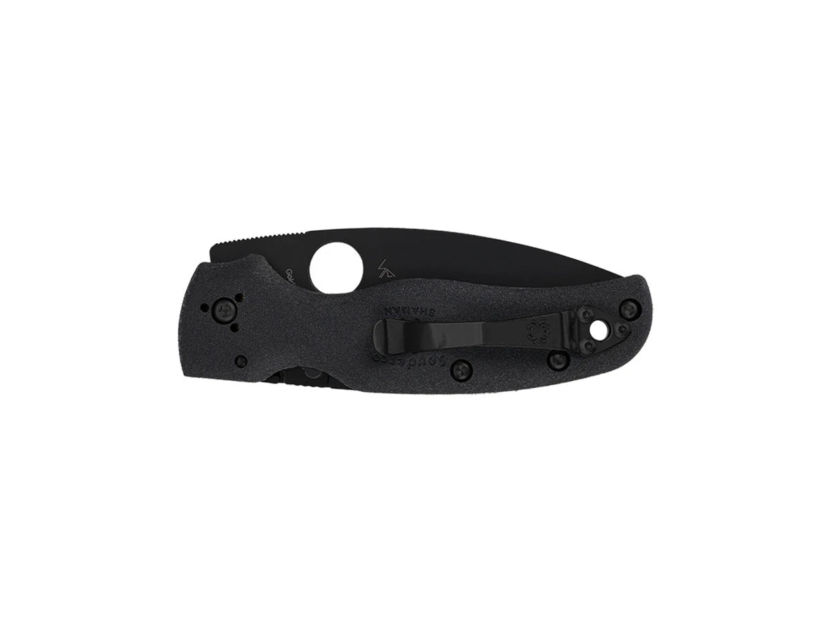 Spyderco SHAMAN FRN BLACK BLACK BLADE PLAIN C229PBBK