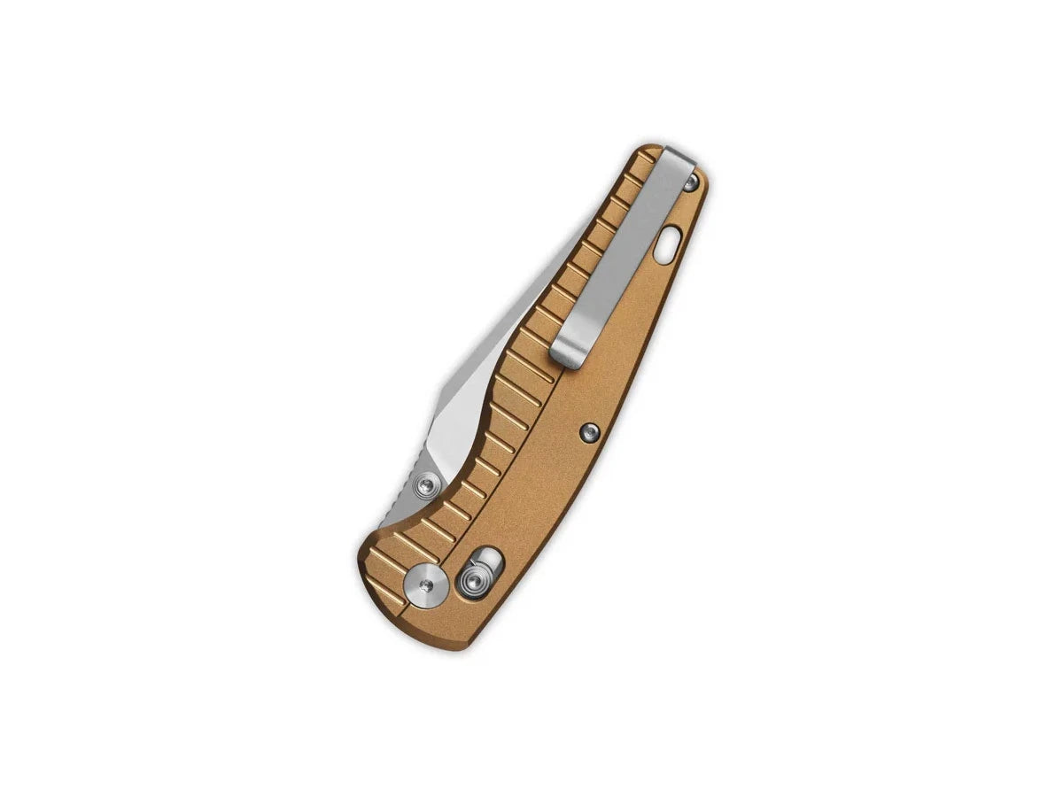 Vista manico alluminio champagne QSP Reptile clip tip-up reversibile