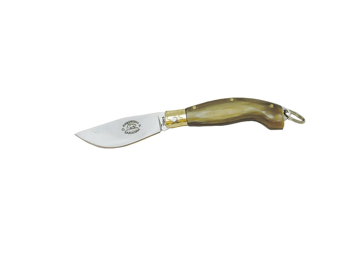 Coltello Sirbuneddu manico corno 11 cm stainless steel Made in Italy