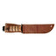 Ka-Bar USMC Fighting/Utility 1217 Plain dettaglio lama Cro-Van manico pelle fodero cuoio