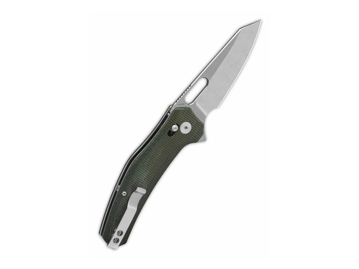 Dettaglio lama 14C28N QSP Emu 8,2 cm glyde lock 111 g clip tip-up