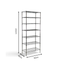 Metallika Scaffale Modulare in Acciaio Cromato 90 × 45 × H 222 cm, 7 Ripiani