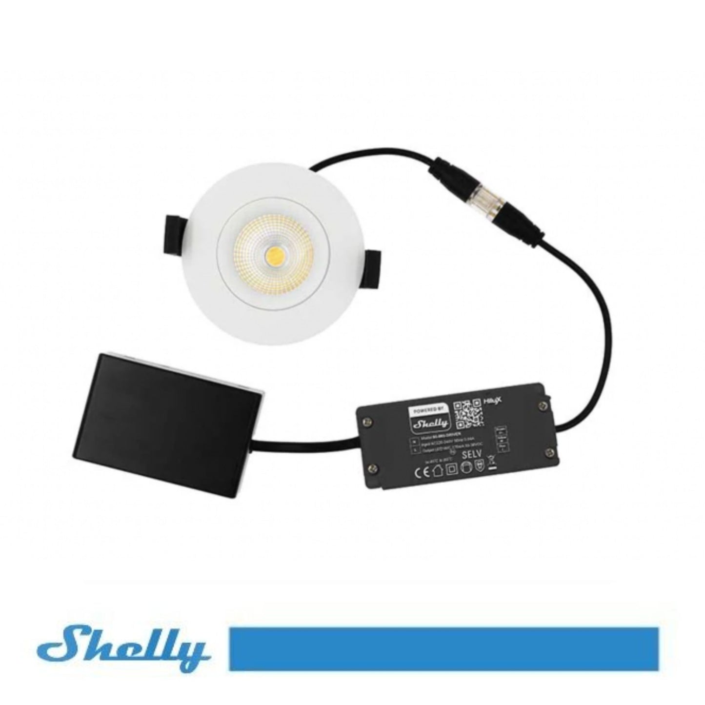 Shelly Faretto LED Smart da Incasso Hilux Wi-Fi + Bluetooth orientabile bianco