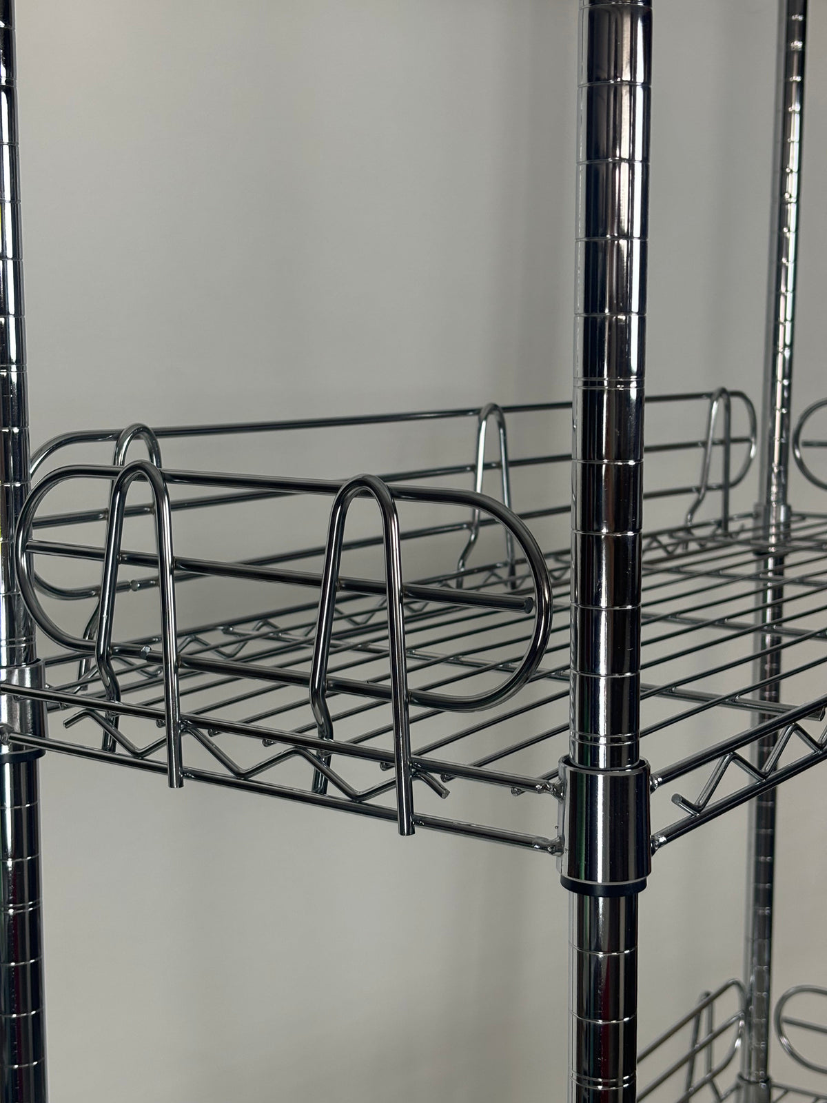 Metallika Scaffale Modulare in Acciaio Cromato 75 × 35 × H 252 cm, 6 Ripiani