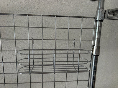 Metallika Cestelli Sospesi in Acciaio Cromato per Scaffalatura Modulare