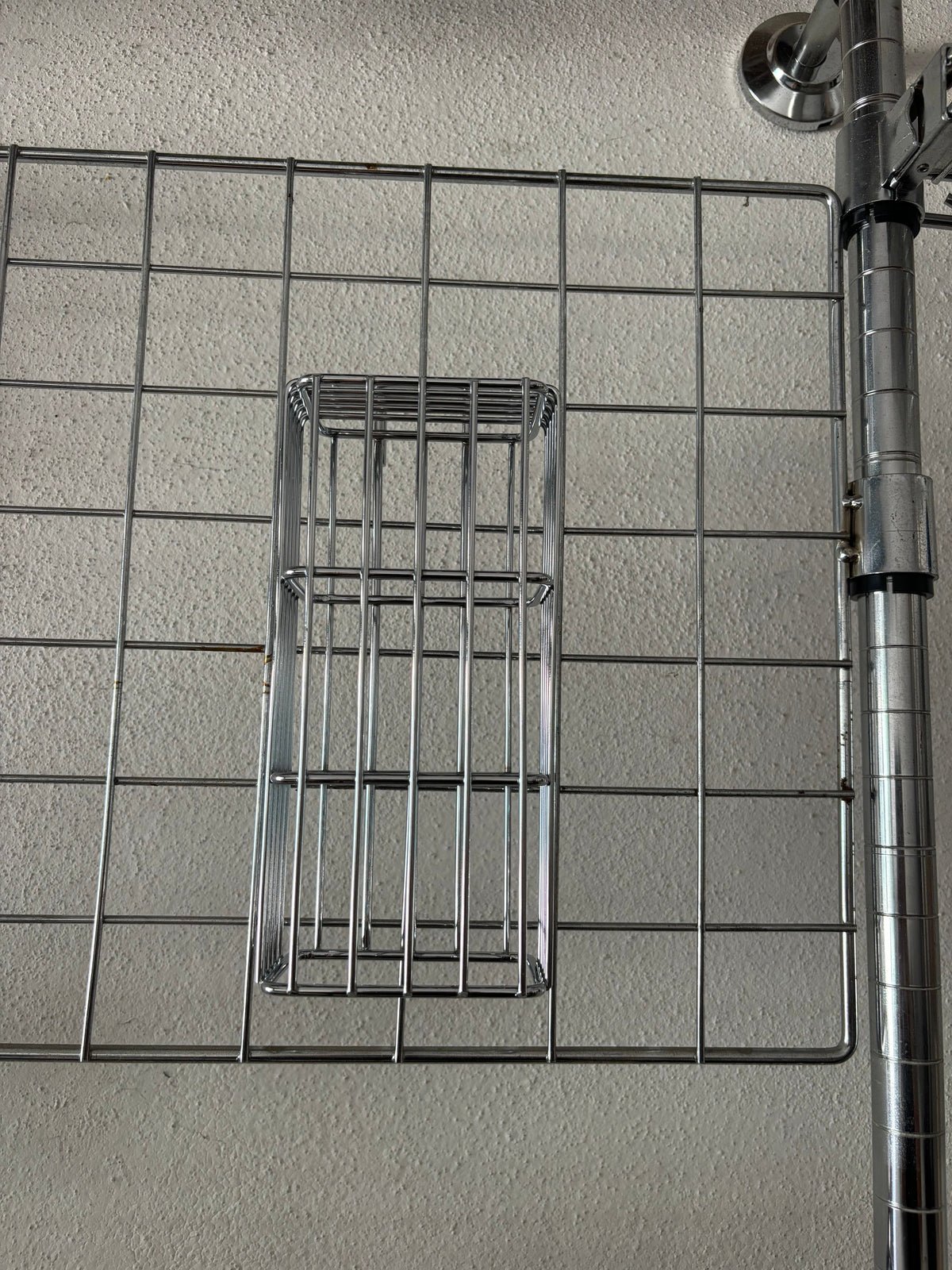 Metallika Cestelli Sospesi in Acciaio Cromato per Scaffalatura Modulare