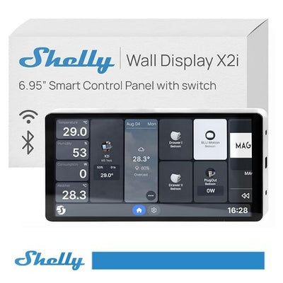 Shelly Wall Display X2i Grigio - 6.9"