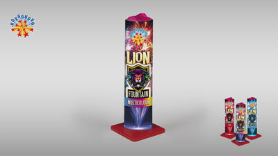 0229M - LION FOUNTAIN BORGONOVO (3PZ) MASSA ATTIVA 25,36 gr CAT.EU F2