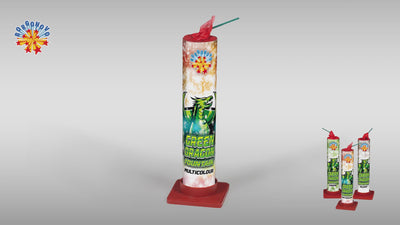 0230M - GREEN DRAGON FOUNTAIN BORGONOVO (3PZ) MASSA ATTIVA 87,3 gr CAT.EU F2