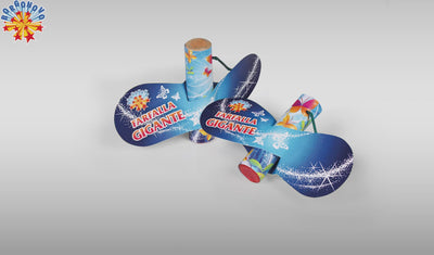 0504AB - FARFALLA GIGANTE BORGONOVO (6PZ) MASSA ATTIVA 2,5 gr CAT.EU F2