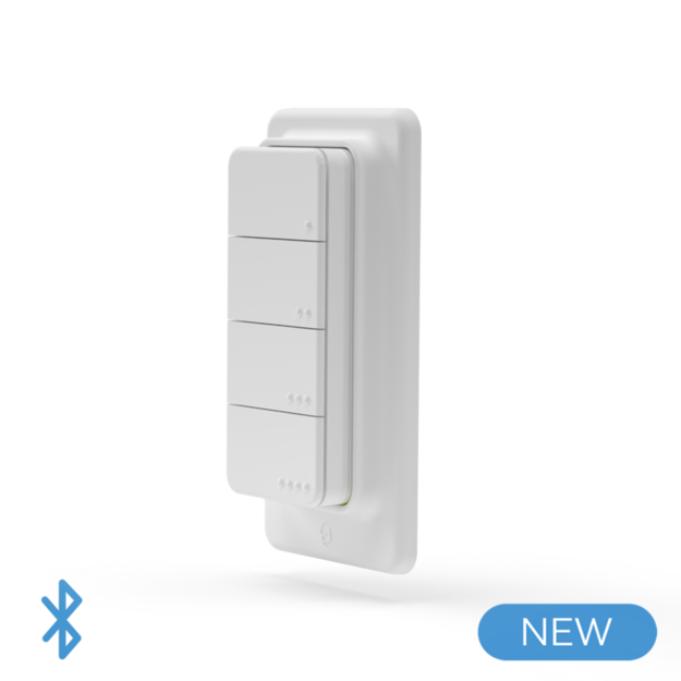 Shelly BLU RC Button 4 ZB - Telecomando a muro con 4 tasti Bluetooth + ZIGBEE