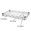 Metallika RML Ripiano Grigliato in Acciaio Cromato Portata 100 kg