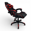 Powerlan Turan Sedia Gaming Reclinabile in Ecopelle Rossa e Nera con 2 Cuscini
